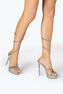 MARGOT CRYSTALS GRAY PLATFORM SANDAL 130