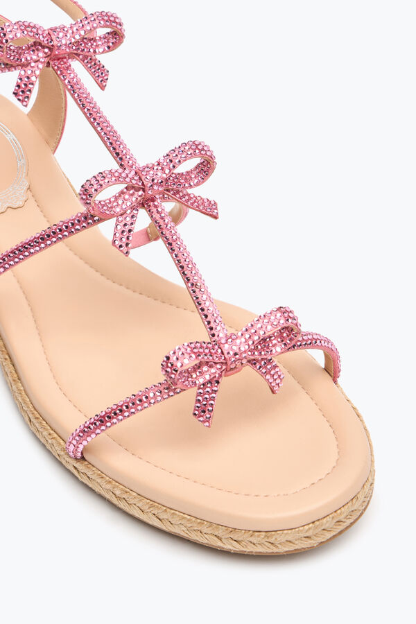 SANDALIA FLATFORM CATERINA ROSA CARAMELO 10