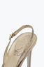 Goldfarbene, Dekorierte Slingpumps Veneziana