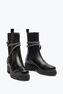 Schwarze Bikerstiefel Cleo Combat