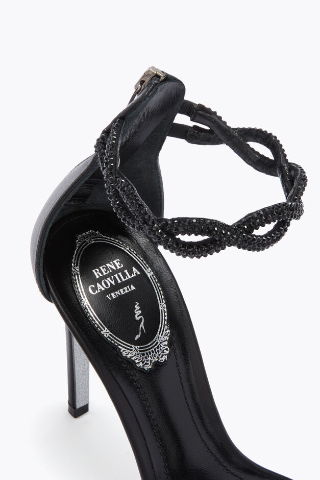 BRAID BLACK SANDAL 105