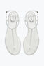 Diana White Sandal With Crystals 10