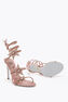 STAR CLEO ROSE GOLD SATIN/STRASS SANDAL