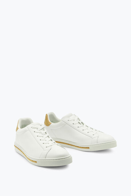 Xtra Crystal White-Gold Sneaker 15 Xtra Crystal White-Gold Sneaker 15