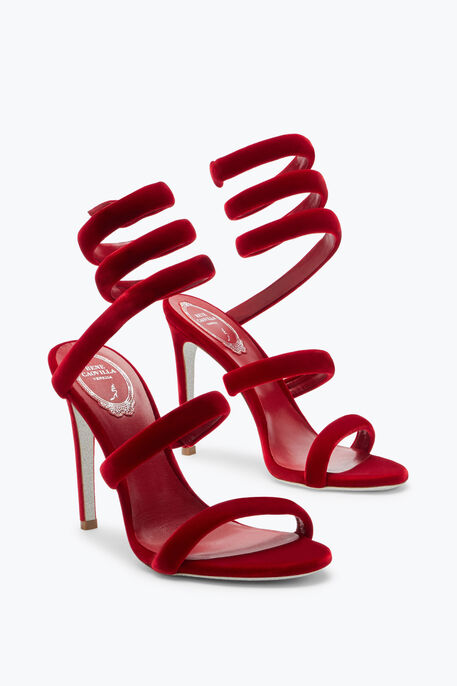 Cleo Ruby Velvet Sandal 105