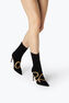 Morgana Black Suede And Gold Ankle Boot 105