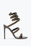 Cleo Sandal In Satin Black  105