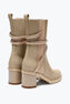 Stiefelette Cleo Beige Mit Kristallen 60