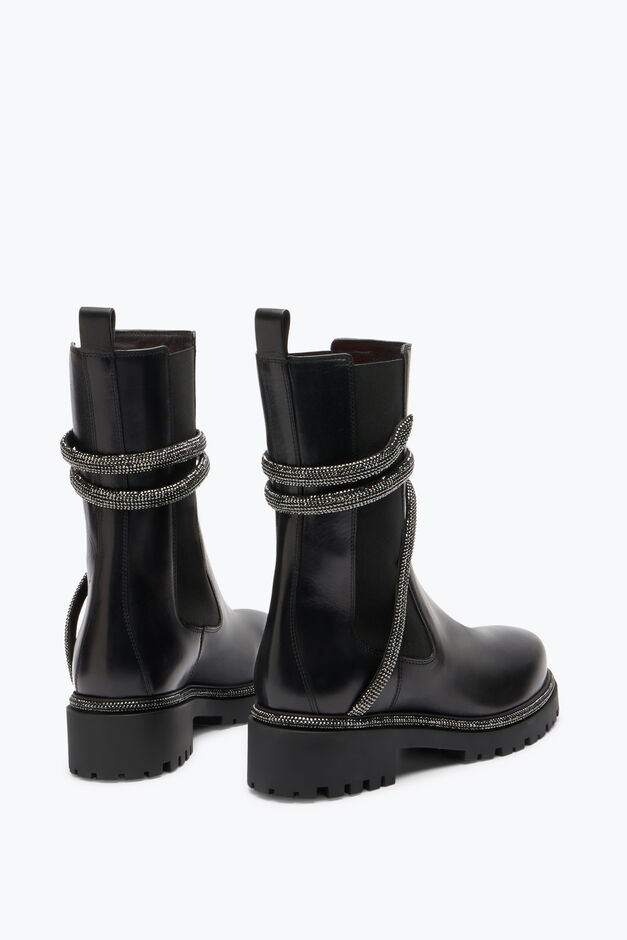 Bottine Motardes Noires Cleo Combat Bottine Motardes Noires Cleo Combat