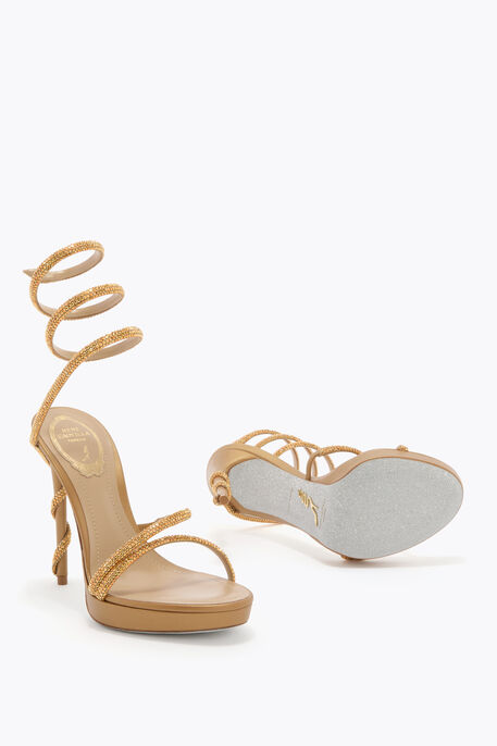 MARGOT HONEY PLATFORM SANDAL 120