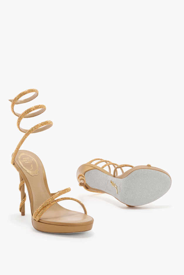 MARGOT HONEY PLATFORM SANDAL 120