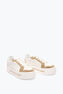 XTRA WHITE-GOLD SNEAKER WITH CRYSTALS 50