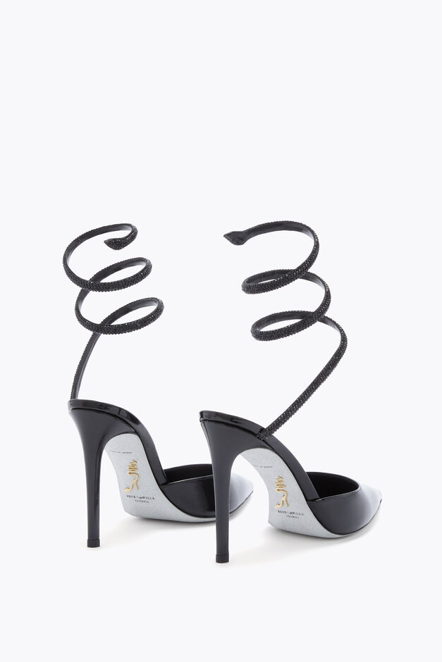 CLEO BLACK PATENT LEATHER PUMP 105
