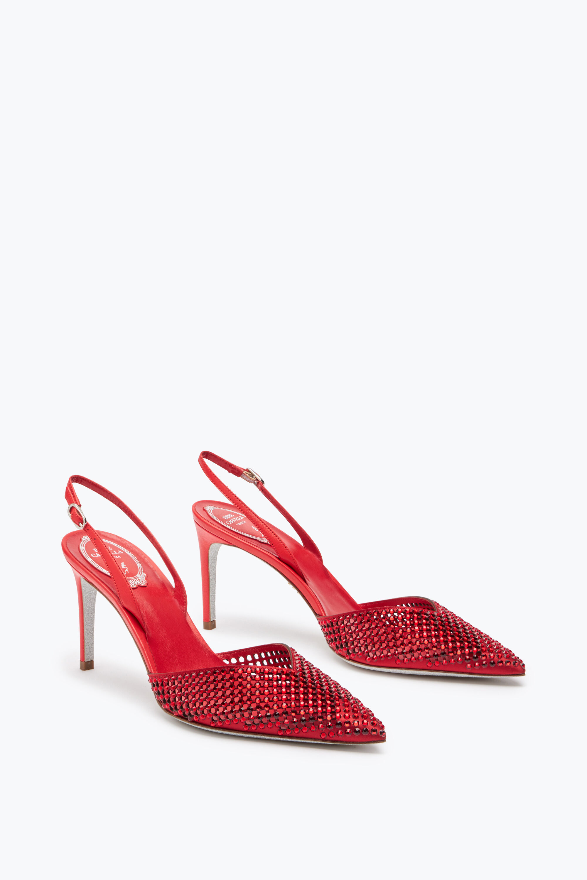 Red slingbacks cheap