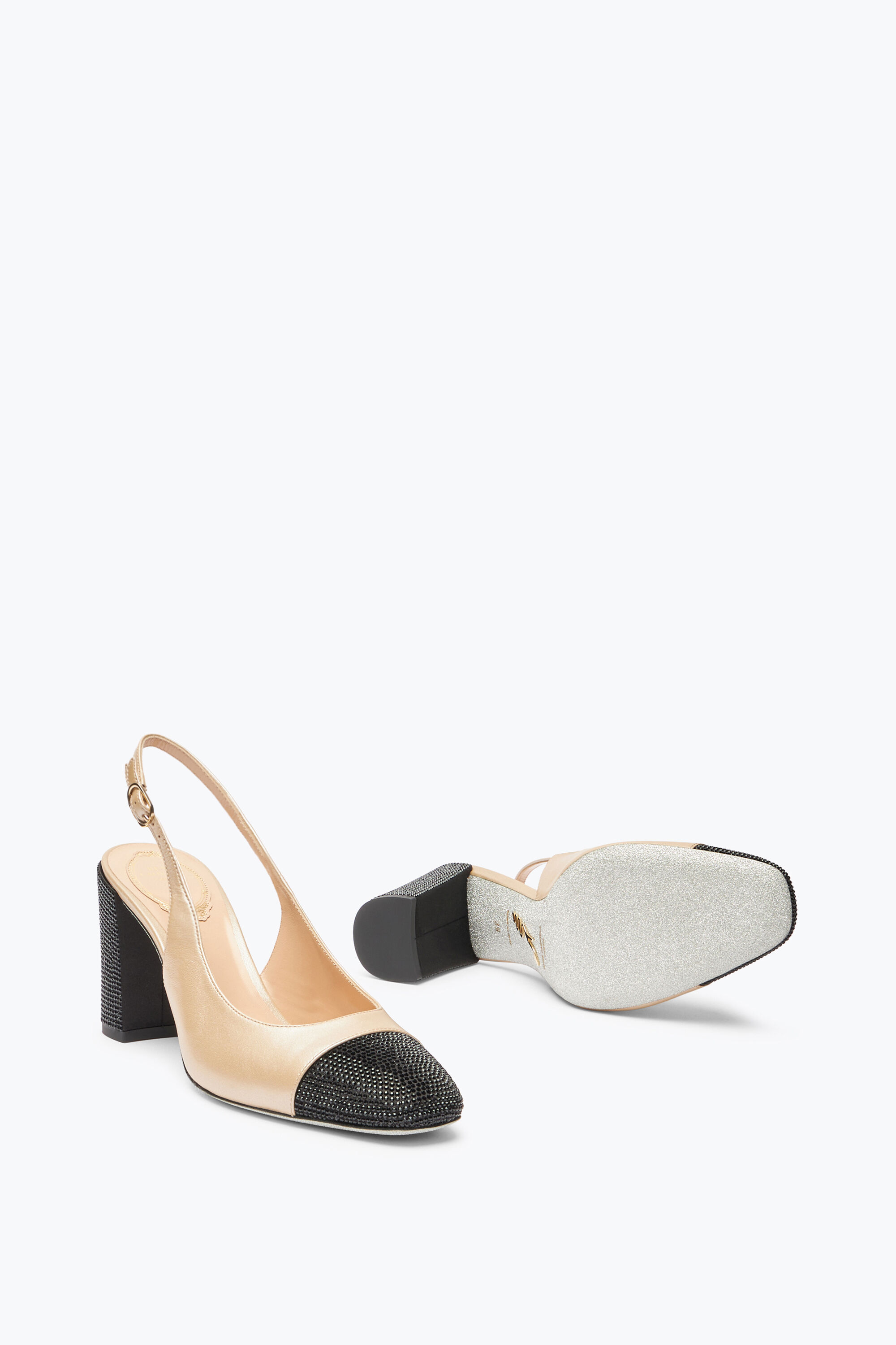 Escarpins beige et noir shop