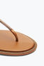 DIANA COGNAC SANDAL WITH CRYSTALS 10