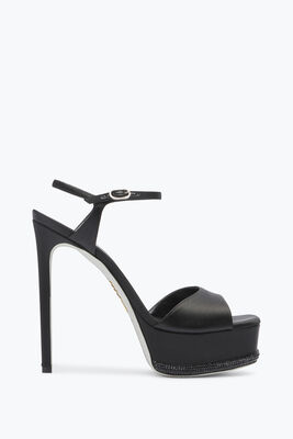 Anastasia Crystal Black Sandal 130 Sandals in Black for Women | Rene ...