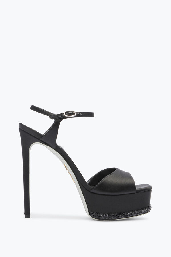 Anastasia Crystal Black Sandal 130