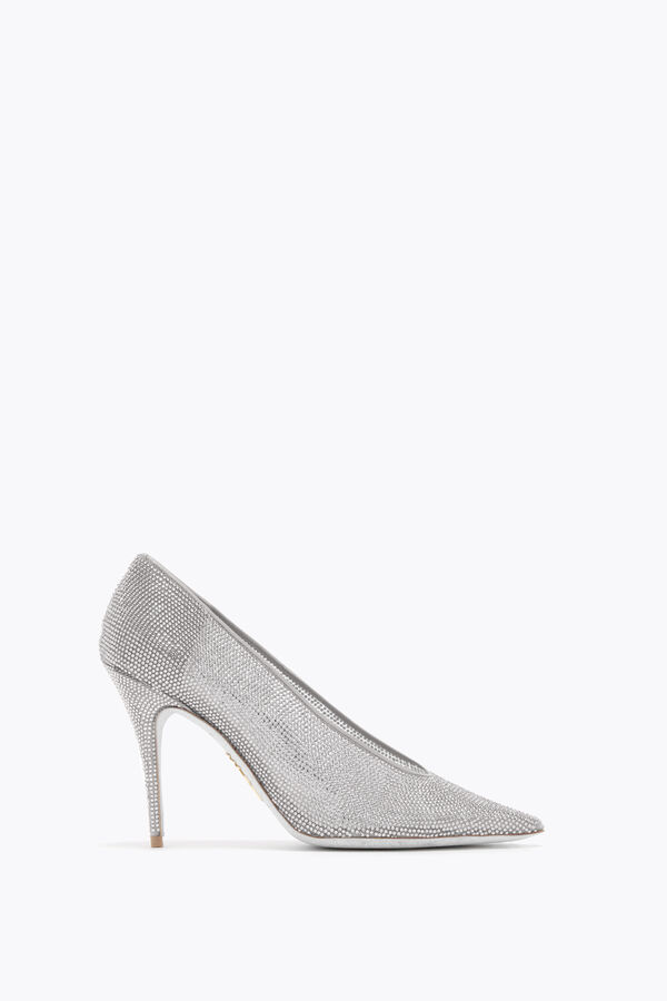 JINNY SILVER PUMP 100