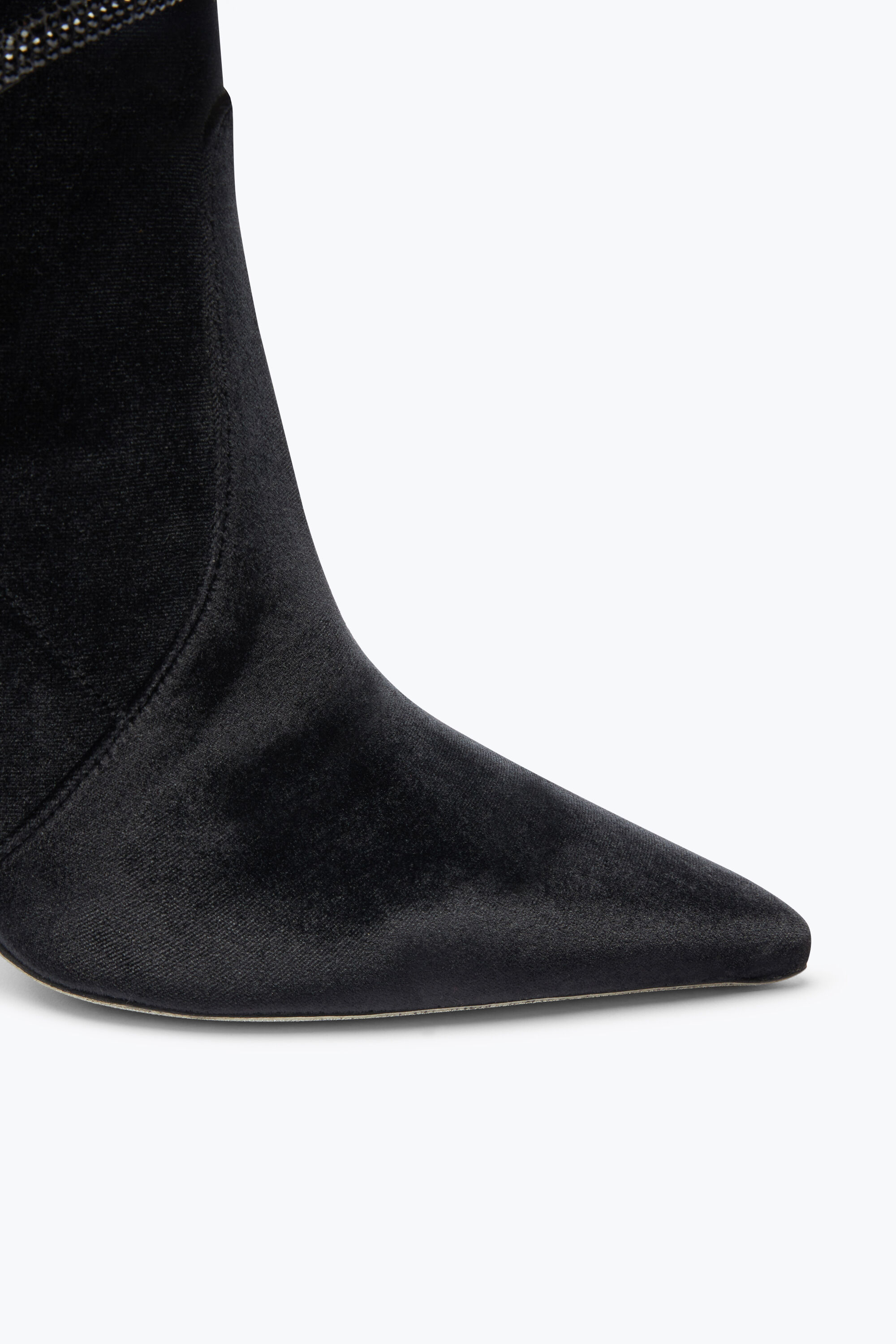 Black velvet ankle on sale booties