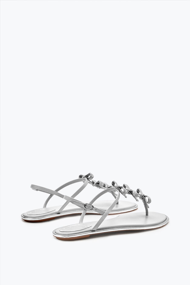 Caterina Silver Thong Sandal 10 Caterina Silver Thong Sandal 10