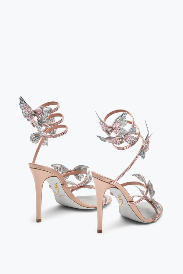 SANDALE FAIRY ROSE ET ARGENT 105