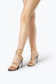 JUNIPER BLACK AND GOLD SANDAL 105
