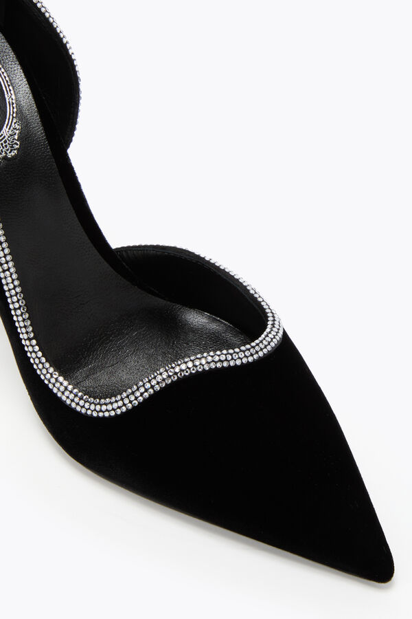 ONDA BLACK VELVET PUMP 100