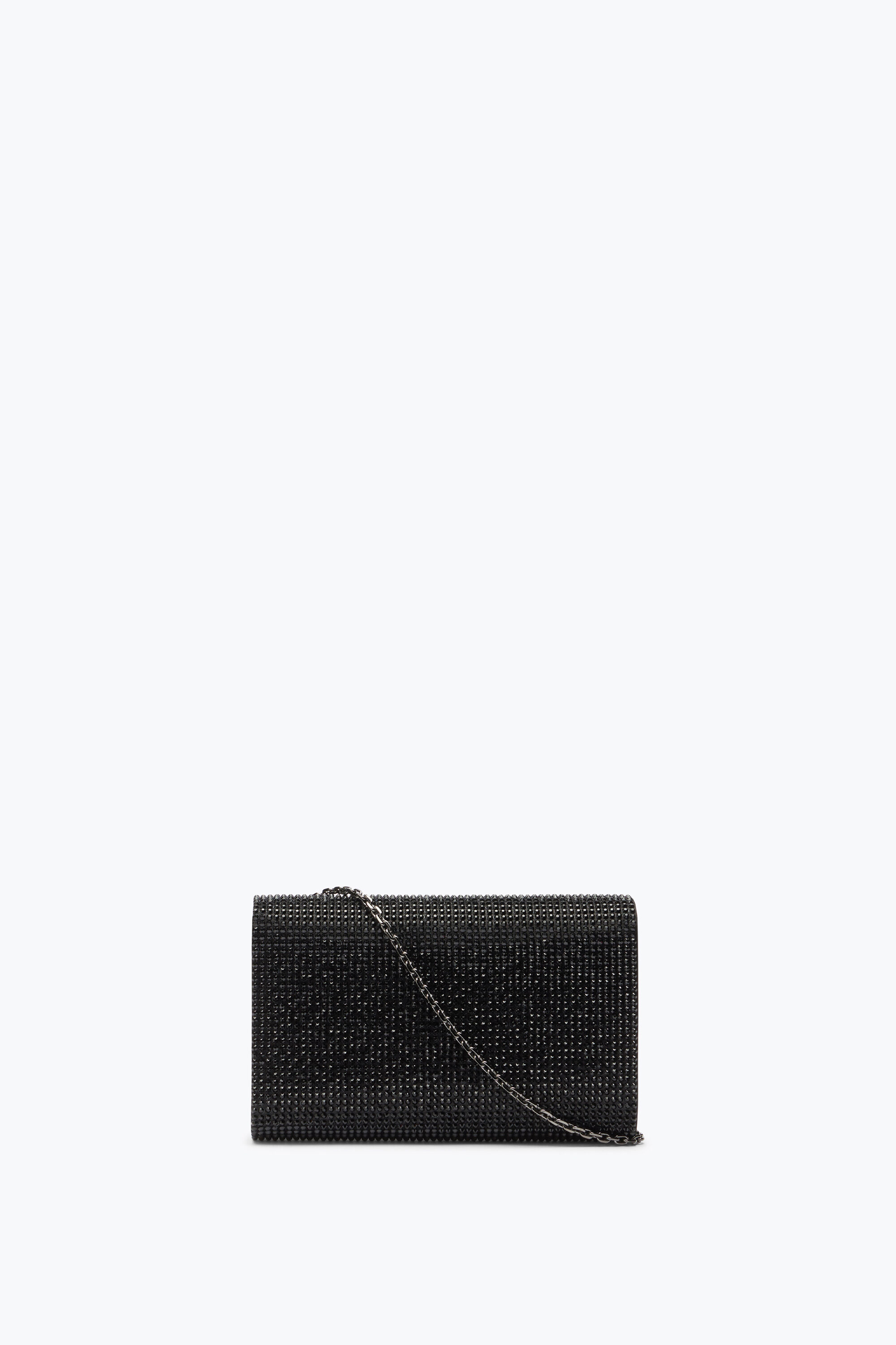Jeweled Aida Black Clutch With All Over Crystals Rene Caovilla
