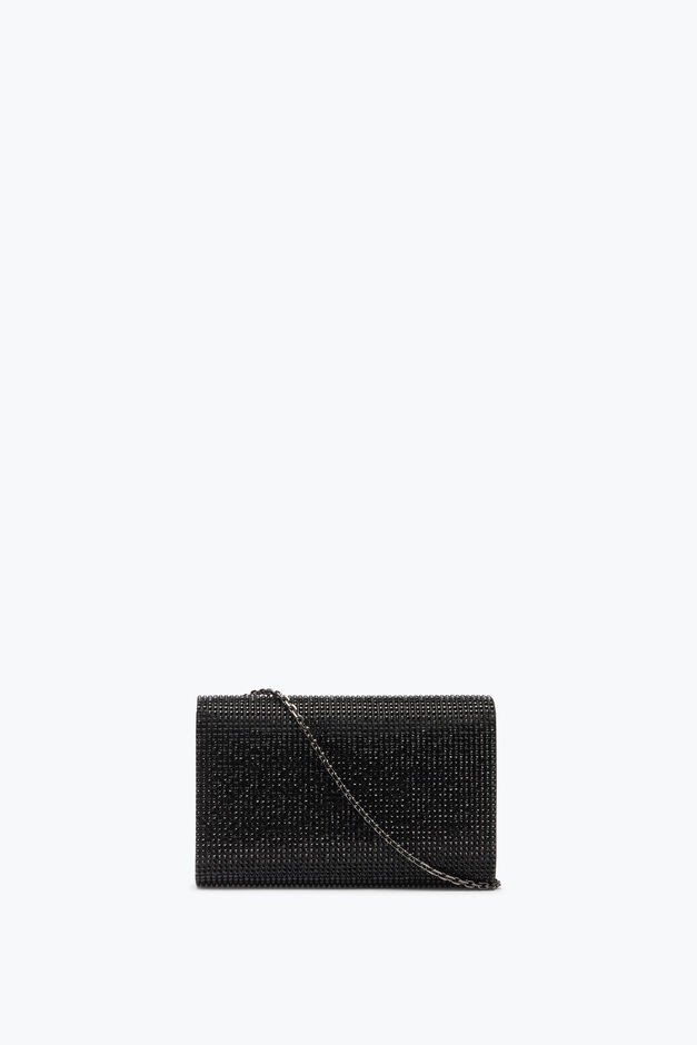 Clutch Aida Nera Con Cristalli All-Over Clutch Aida Nera Con Cristalli All-Over