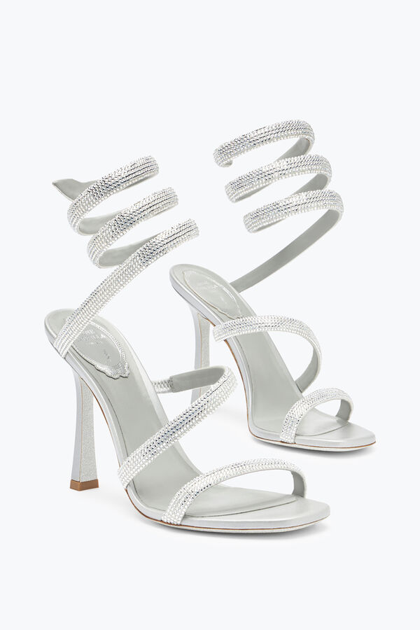 Cleopatra 105 银色水晶凉鞋