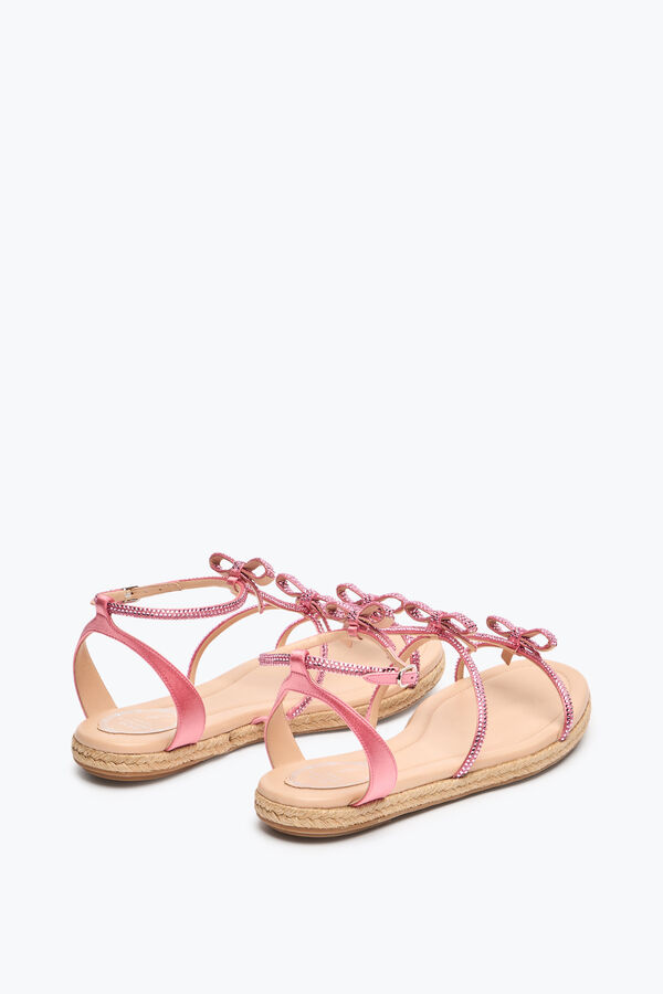 SANDALIA FLATFORM CATERINA ROSA CARAMELO 10