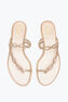 BRAID NUDE FLAT SANDAL 10