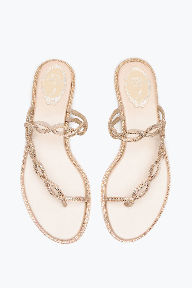 BRAID NUDE FLAT SANDAL 10 BRAID NUDE FLAT SANDAL 10