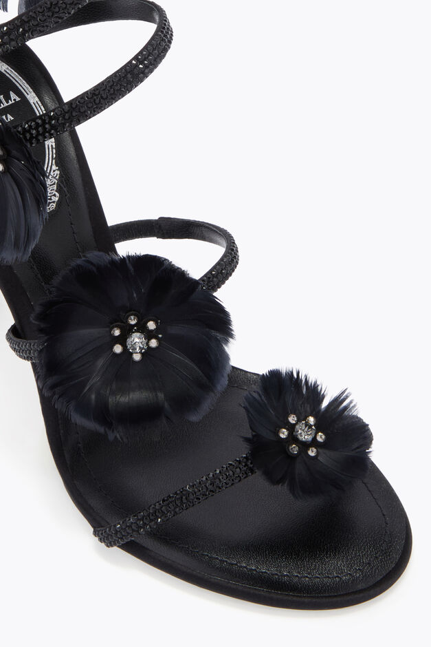 JOLENE BLACK SANDAL 100