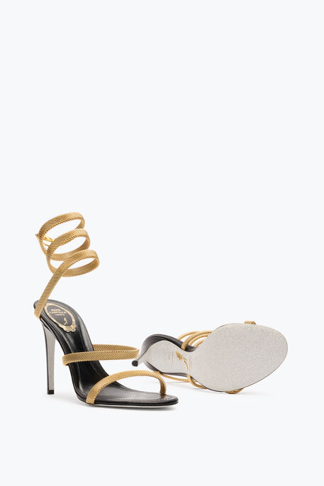 TRIGOLD CLEO BLACK-GOLD SANDAL 105 TRIGOLD CLEO BLACK-GOLD SANDAL 105