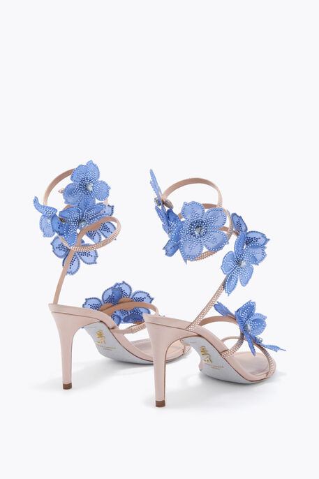 PEACH FLOWER BLUSH PINK AND BLUE SANDAL 80