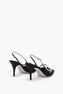 LILY SCHWARZ UND SILBER SLINGBACK 80