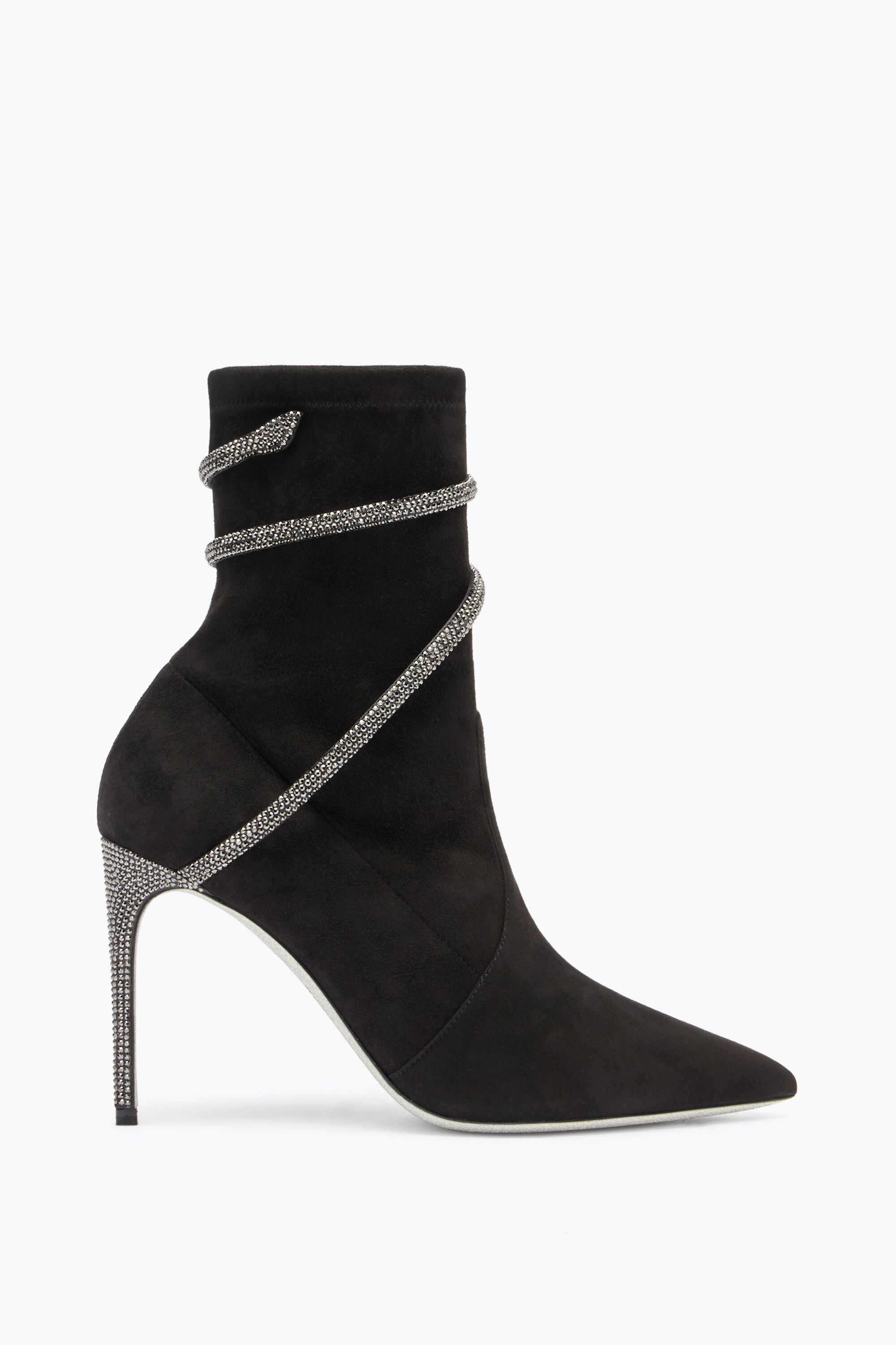 Designer Jeweled ankle boots with heels Rene Caovilla