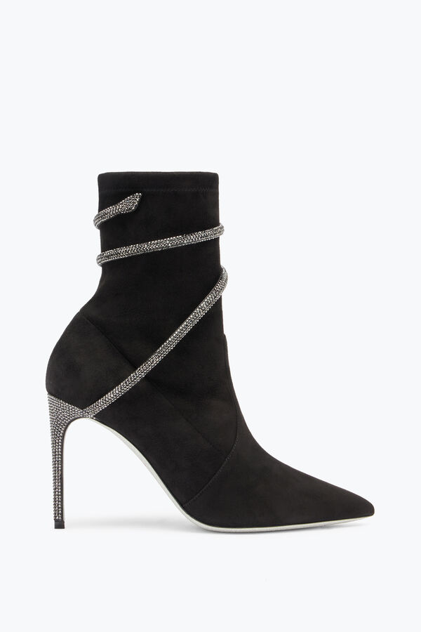 Cleo Crystals Black Bootie 100