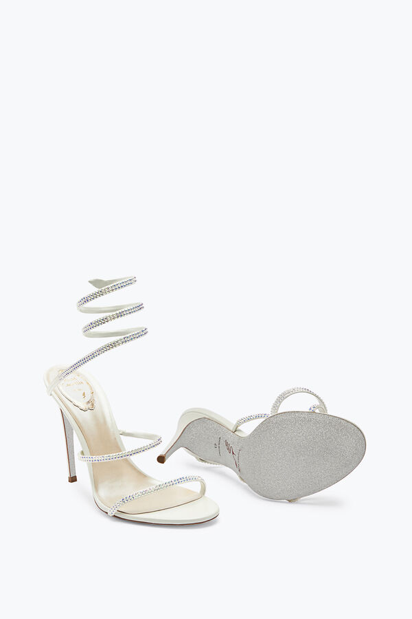 Elegant White Sandals Cleo