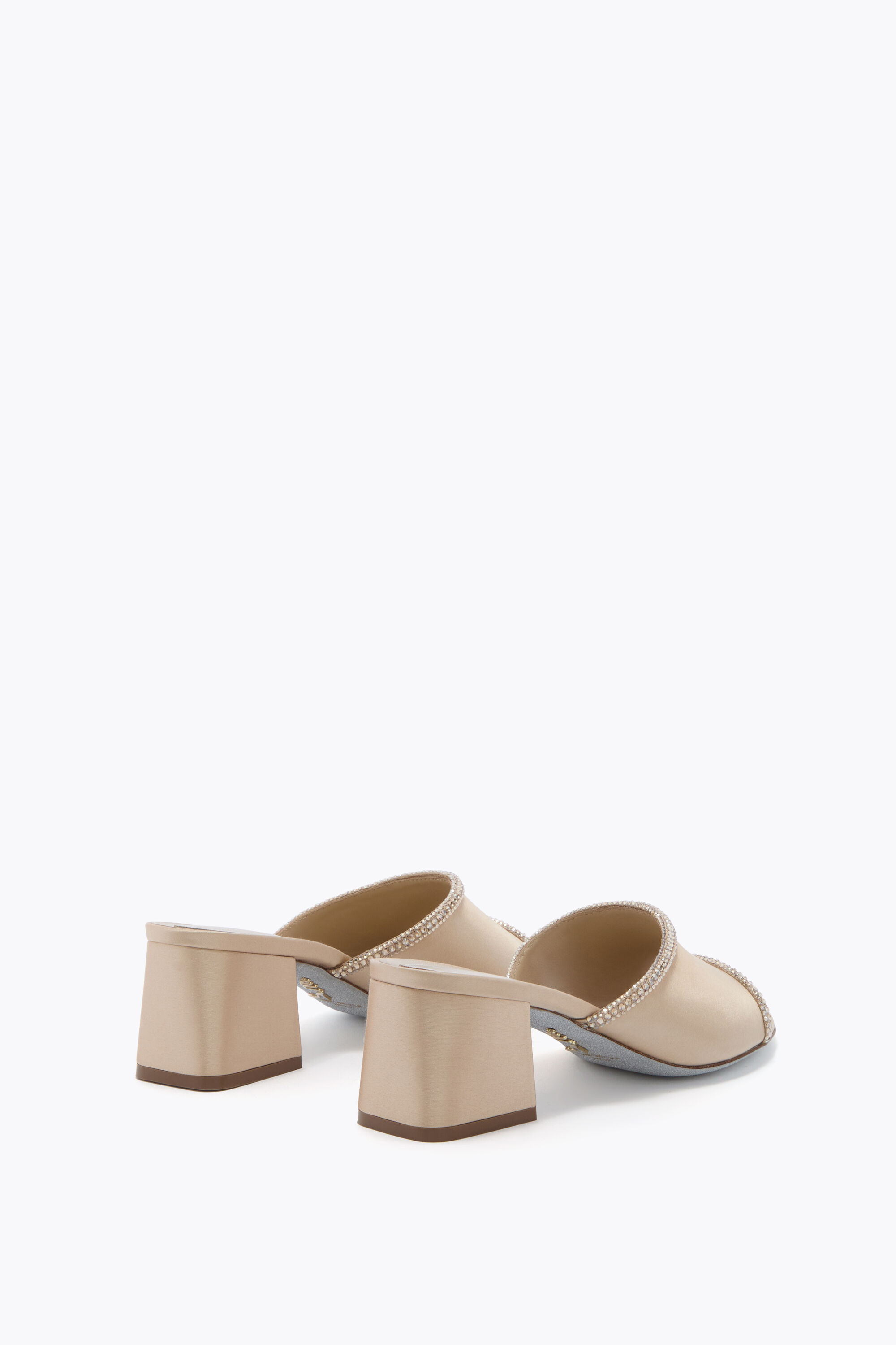 Jeweled MARGHERITA CHAMPAGNE MULE 50 | Rene Caovilla®