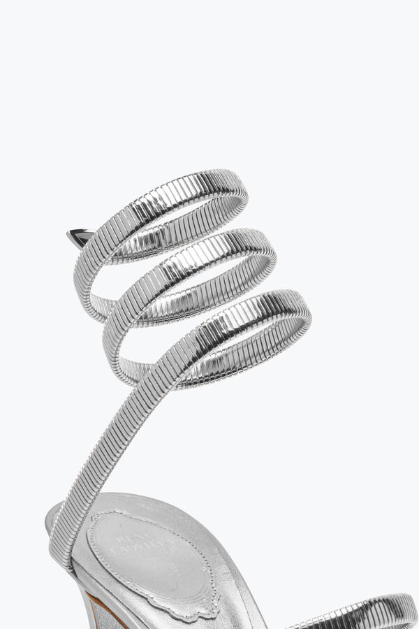 JUNIPER METALLIC SILVER SANDAL 80