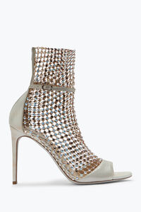 Ivory Stiletto Heel Sandals Galaxia 105