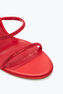 Sandale Cleo rouge avec cristaux 105
