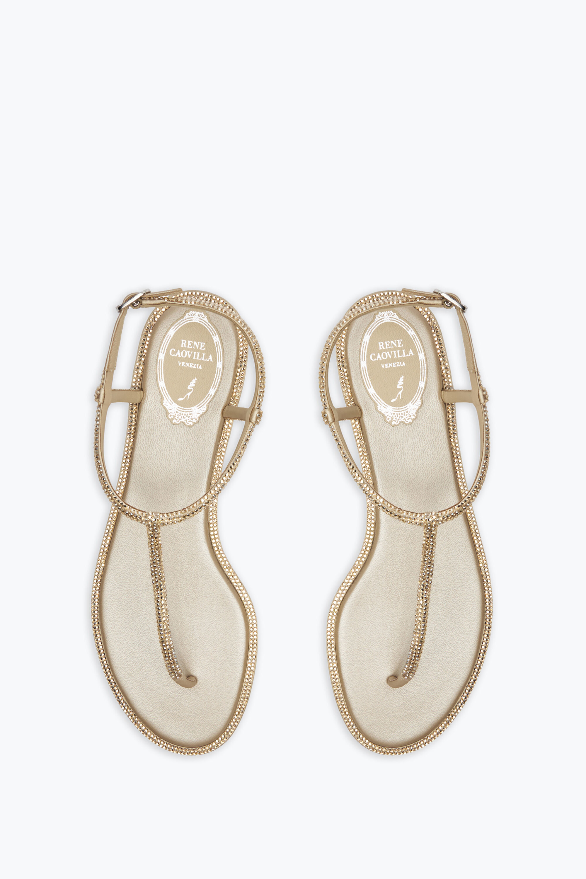 Rene caovilla flat sandals on sale