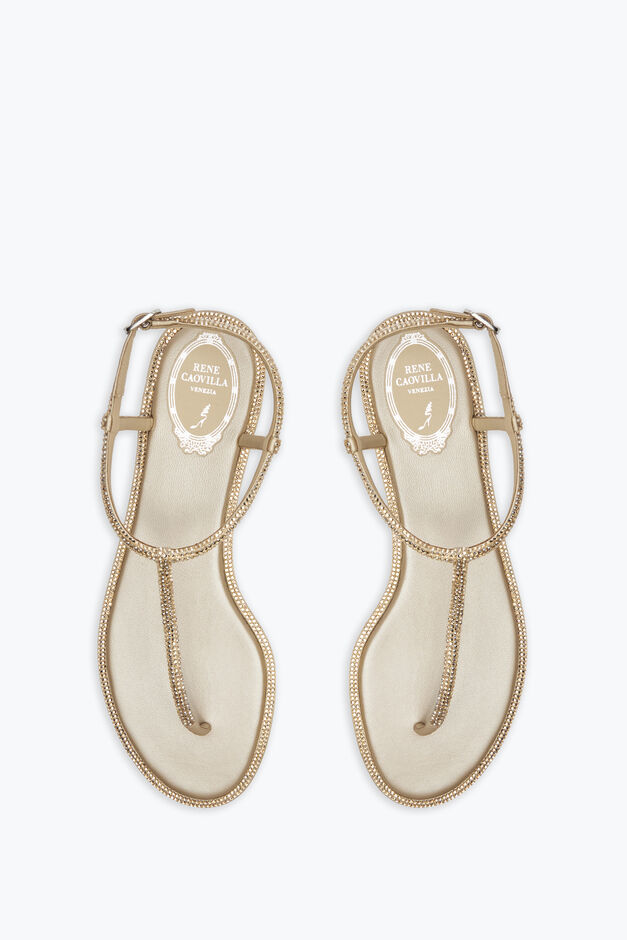 DIANA CRYSTAL BEIGE SANDAL 10 DIANA CRYSTAL BEIGE SANDAL 10