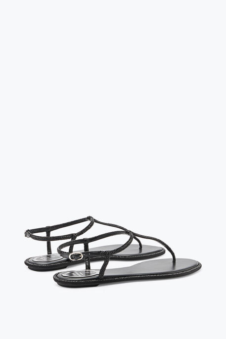 DIANA CRYSTAL BLACK SANDAL 10 DIANA CRYSTAL BLACK SANDAL 10