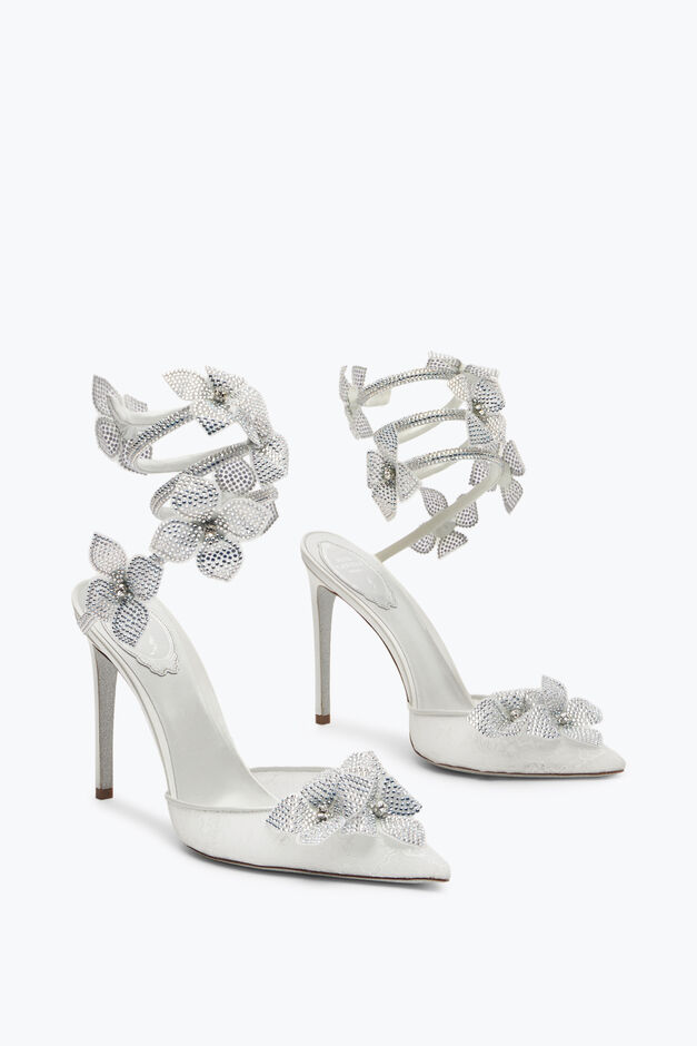 Floriane White Pump 105 Floriane White Pump 105