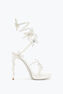 Margot Crystal White Platform Sandal 120